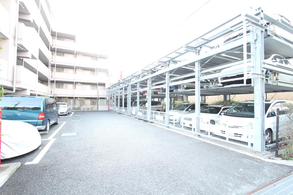 Parking lot. Common areas