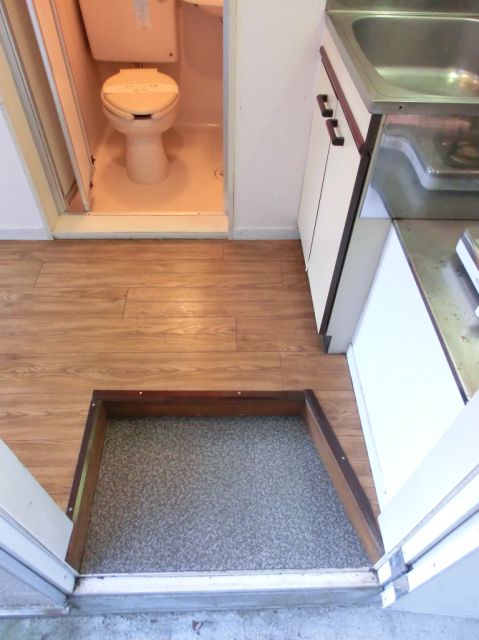 Entrance. It is the flooring of the room.