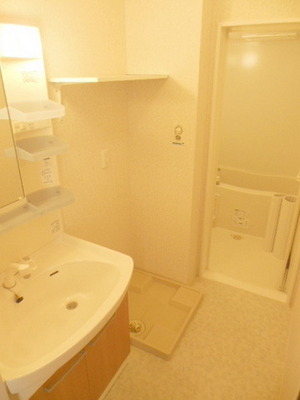 Washroom. Undressing washroom with space