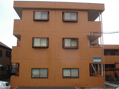 Building appearance. Paste profound feeling there is tile