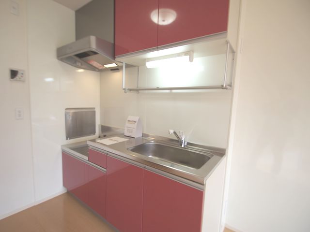 Kitchen. Two-burner gas stove installation Allowed