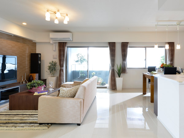 Living.  [living ・ dining ・ kitchen]  ※ All interior photos of the web is model room A type below. Some options (paid ・ Application deadline has) it also included.