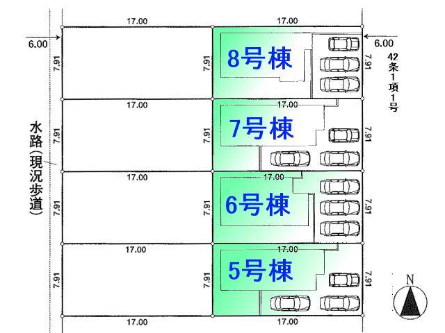 The entire compartment Figure. Hino Manganji 3-chome compartment view