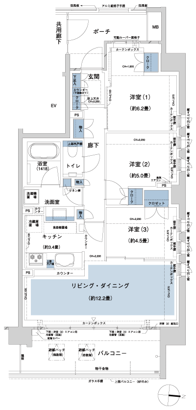 Floor: 3LDK, the area occupied: 72.1 sq m, Price: 35,654,625 yen, now on sale