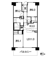 Floor: 3LDK + WIC + N, the occupied area: 70.22 sq m, Price: 33,400,243 yen, now on sale