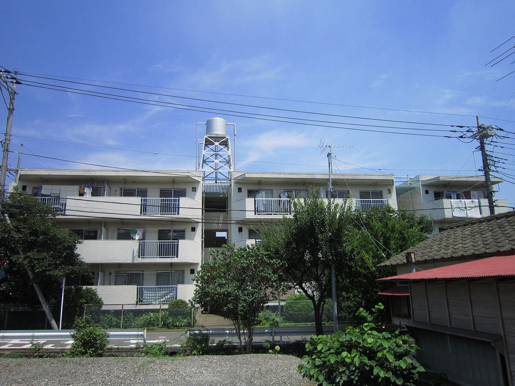 Building appearance. Day is good