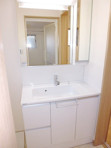 Washroom. Spread of independent wash basin