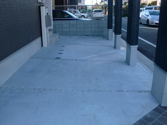 Parking lot. Covered parking