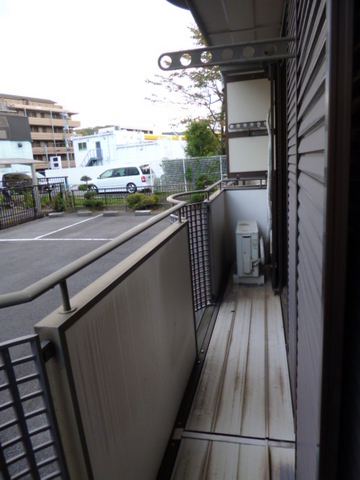 Balcony. It is elongated balcony