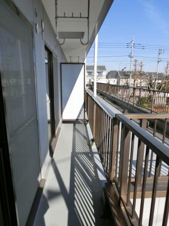 Balcony. Bright eastward from morning