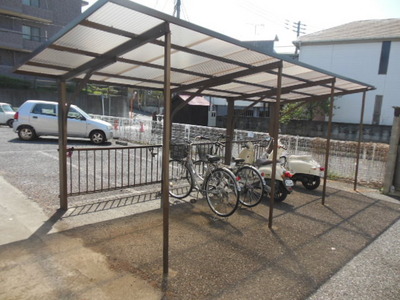 Other common areas. It is still bicycle parking is roofed