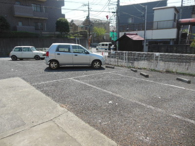 Parking lot. There is also on-site parking