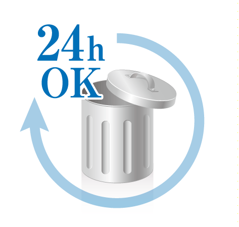 Common utility.  [24h garbage out OK] For with key, Garbage left of outsiders, It prevents suspicious person of intrusion.