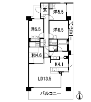 Floor: 4LDK + walk-in closet, the occupied area: 91.24 sq m, Price: 42,900,000 yen, now on sale