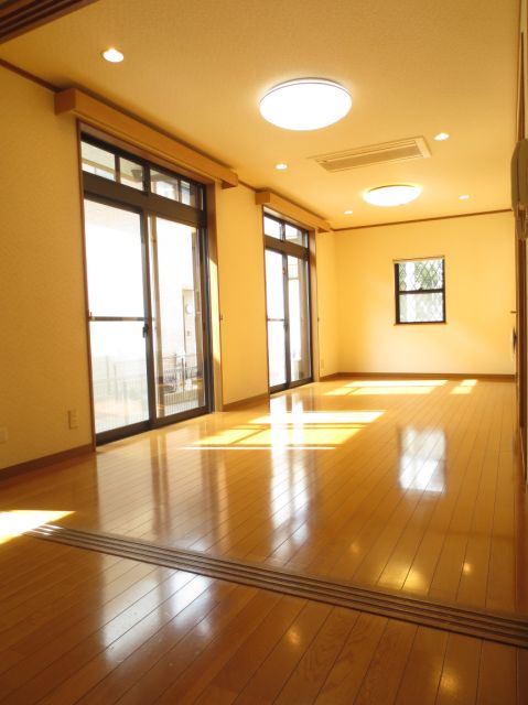 Living and room. Large space that leads to the living room