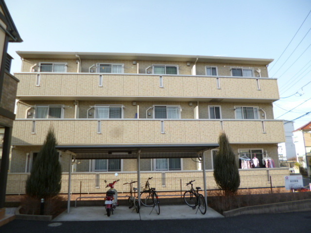 Building appearance. South-facing sunny