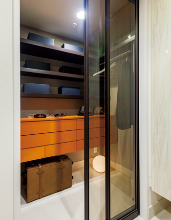 Interior. Shoes-in closet