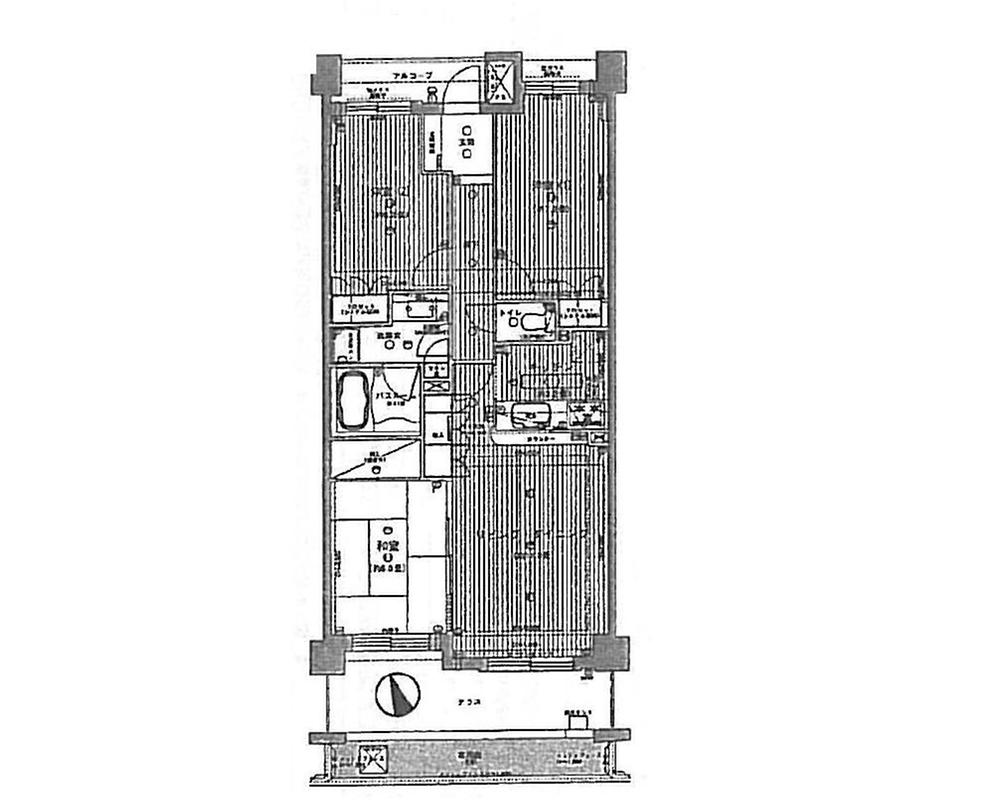Floor plan. 3LDK, Price 31 million yen, Occupied area 75.39 sq m
