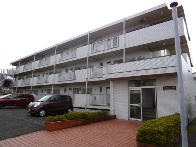 Building appearance. Sunny