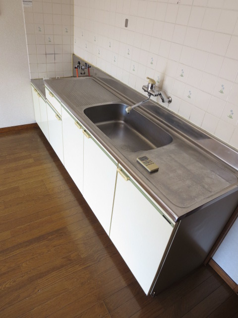 Kitchen. Two-burner gas stove installation Allowed Kitchen