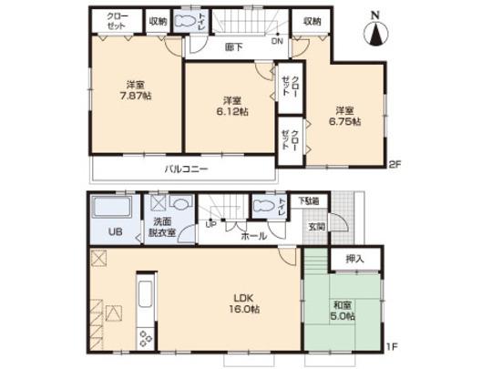 Floor plan. 45,800,000 yen, 4LDK, Land area 134.62 sq m , Building area 99.78 sq m floor plan