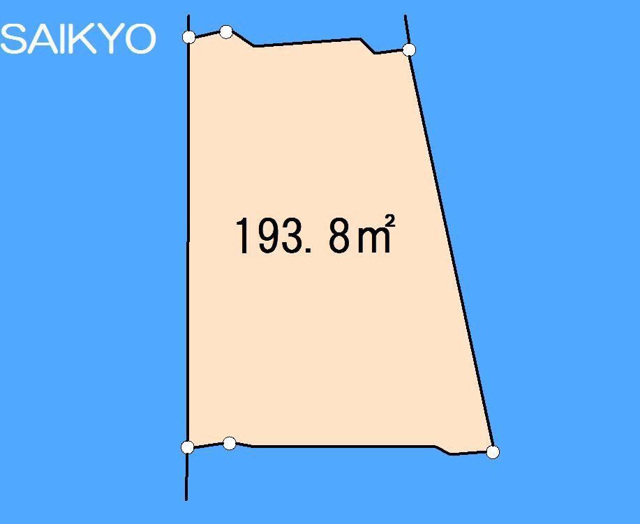 Compartment figure. Land price 21.3 million yen, Land area 193.8 sq m compartment view