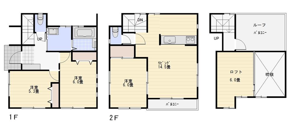 Floor plan. 33,800,000 yen, 3LDK + S (storeroom), Land area 72.93 sq m , Building area 77.75 sq m