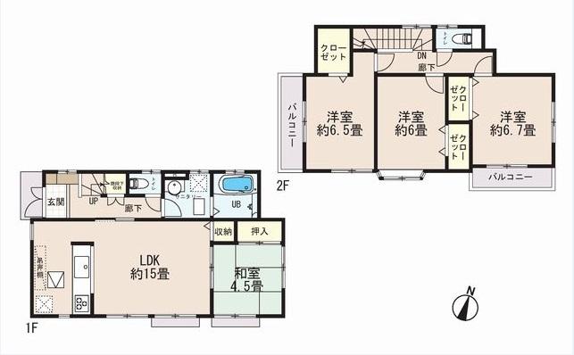 Floor plan. (11 Building), Price 32,880,000 yen, 4LDK, Land area 126.26 sq m , Building area 96.05 sq m