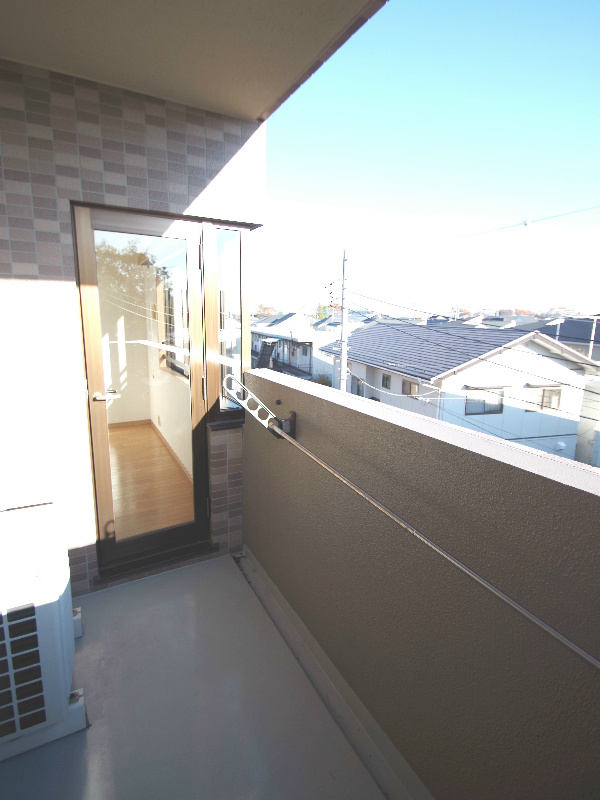 Balcony. Also dries firmly day well laundry! 