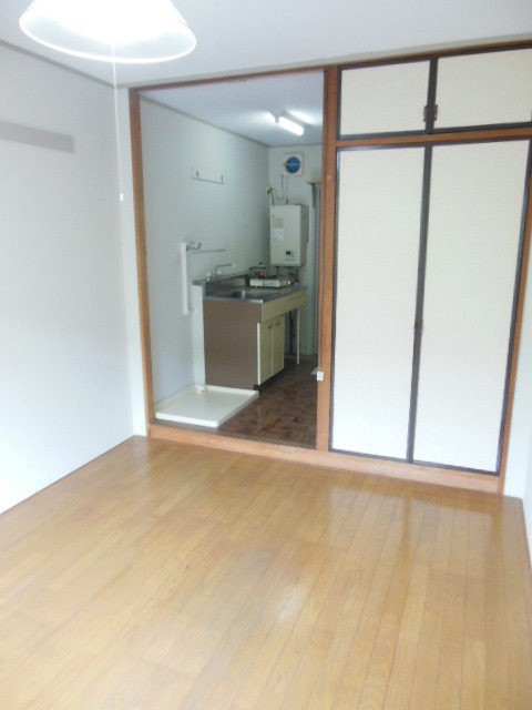 Living and room. Clean room with storage