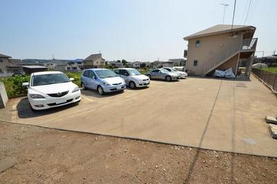 Parking lot. On-site parking