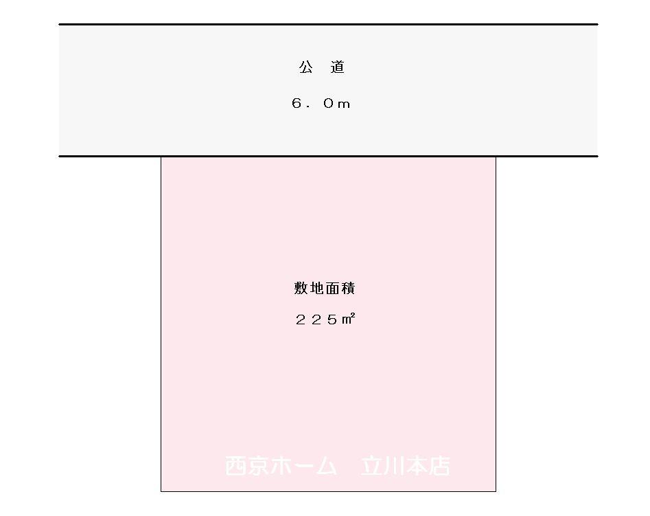 Compartment figure. Land price 24,760,000 yen, Land area 225 sq m compartment view