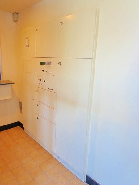 Security equipment. Convenient home delivery box to deliver products at the time of going out