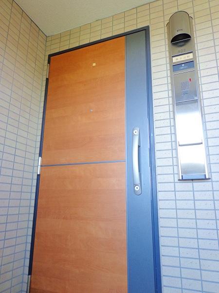 Entrance. Wood handle a nice entrance door