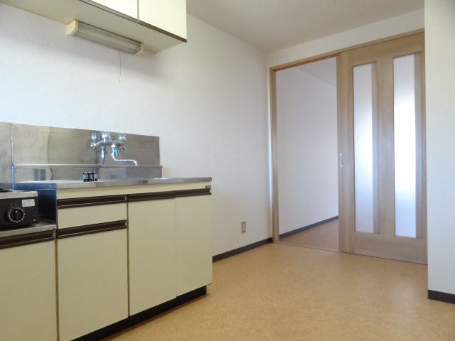 Living and room. Kitchen space