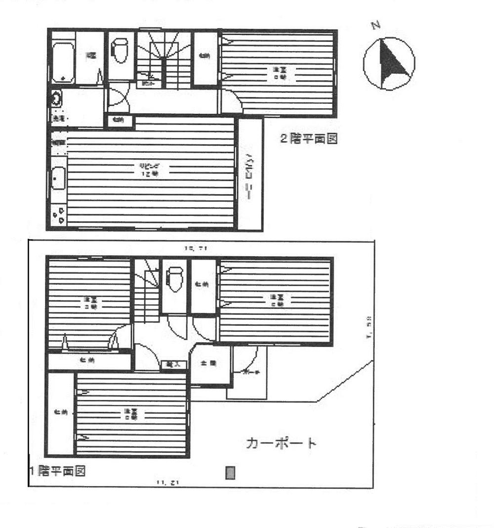 Floor plan. 34,600,000 yen, 4LDK, Land area 87.96 sq m , Building area 89.63 sq m