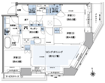 Floor: 3LD ・ K + WIC + SIC, the occupied area: 70.63 sq m, Price: TBD