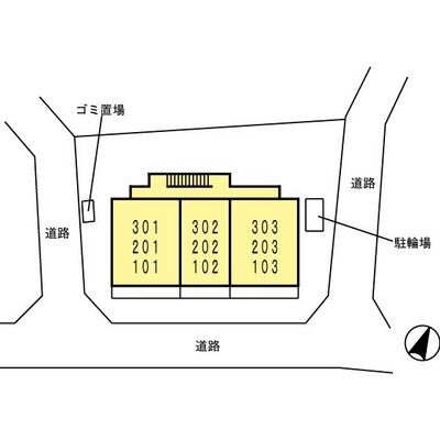 Other. ☆ Trash storage on site ・ There are bicycle parking lot ☆ This layout drawing ☆