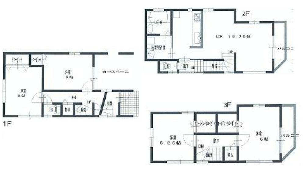 Floor plan. Price 44,800,000 yen, 4LDK, Land area 74.29 sq m , Building area 104.49 sq m