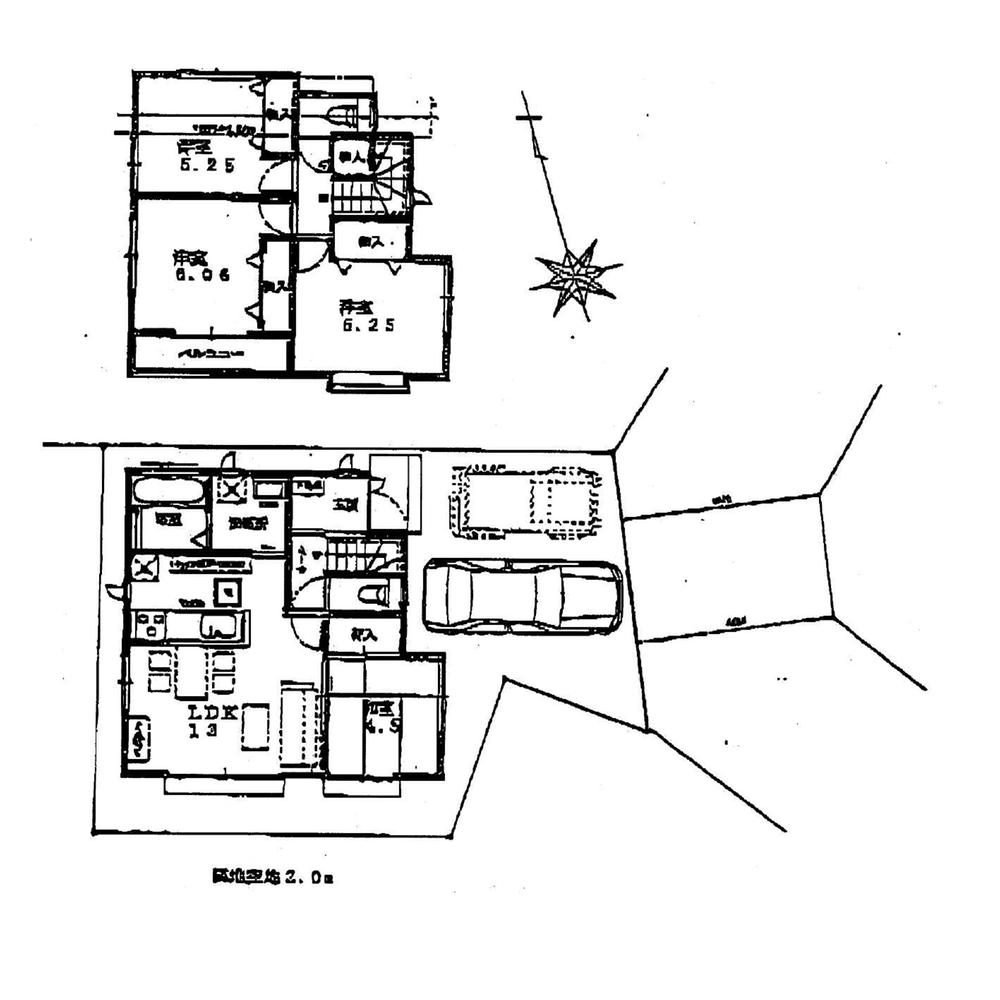 Compartment figure. Land price 35 million yen, Land area 96.81 sq m