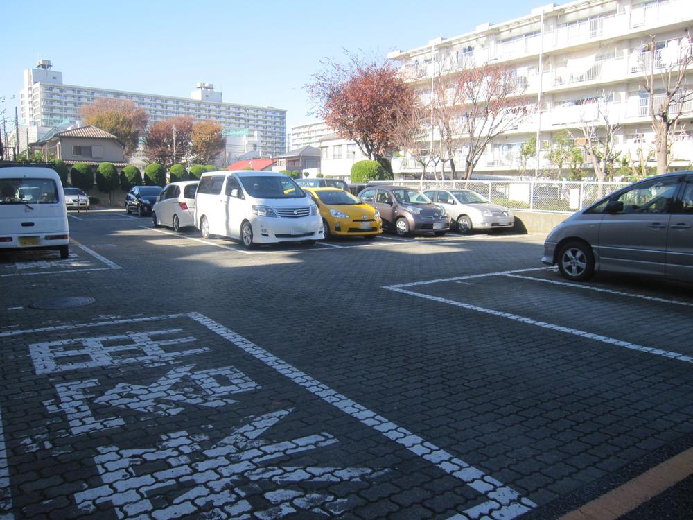 Parking lot. Common areas