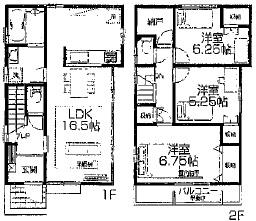 Floor plan. (10 Building), Price 47,900,000 yen, 3LDK, Land area 107.05 sq m , Building area 84.46 sq m