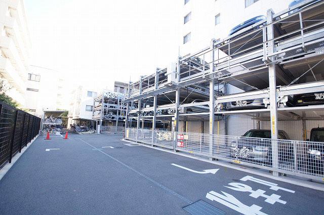 Parking lot. Common areas