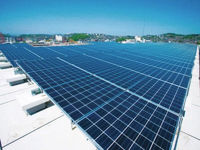 earthquake ・ Disaster-prevention measures.  [Solar + storage battery adopted] Power generation about 17000kWh year by solar power. Also, By storing power or surplus electric power obtained by solar power generation in a lithium-ion accumulator, Normal times contribute to using part of a shared lamp power saving. It is also possible to use as an emergency power during a power failure or disaster. (Same specifications)