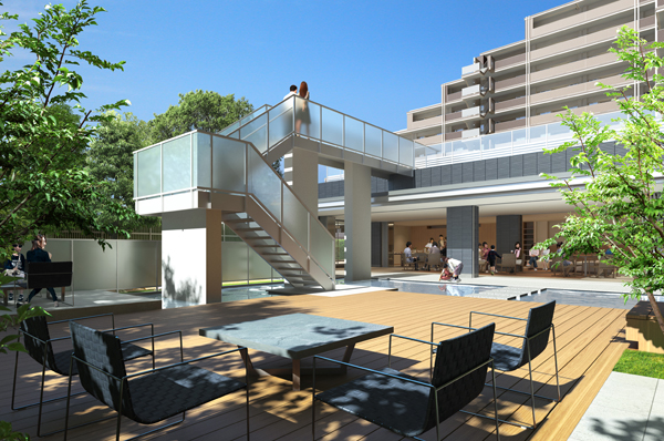 Private garden Rendering