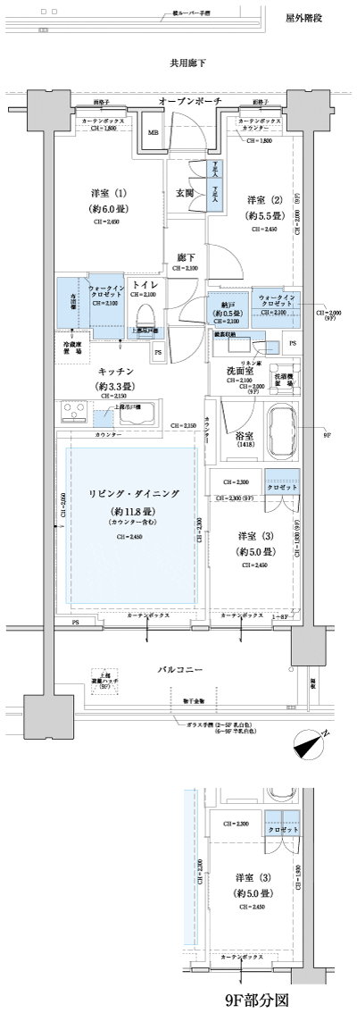 Floor: 3LDK + 2WIC + N, the occupied area: 70.22 sq m, Price: 40,411,000 yen, now on sale