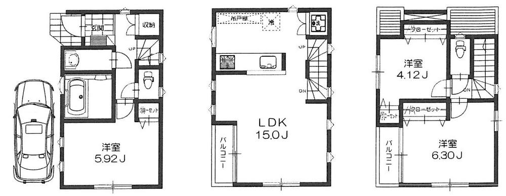 Floor plan. (A), Price 35,800,000 yen, 3LDK, Land area 48.39 sq m , Building area 74.52 sq m