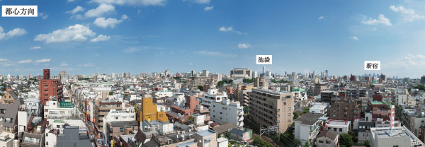 Surrounding environment. Carefree view that spreads from the upper floors of the balcony. (Post view photos of, It was taken in July 2013 from the local proximity of a building (9 floor equivalent of height). We do not guarantee its view over the future)