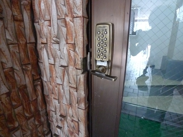 Security. Mansion entrance is taking password lock!