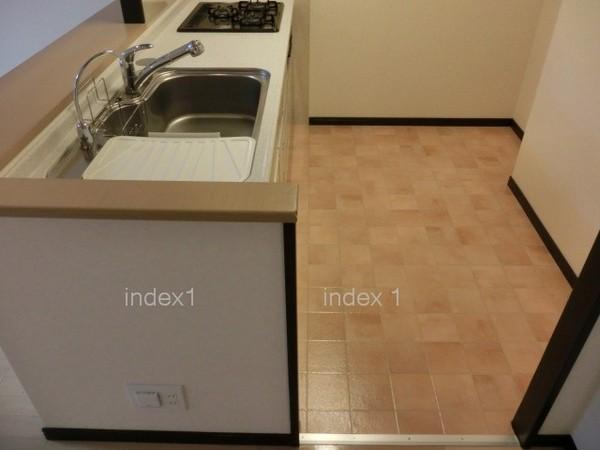 Kitchen. With a water purifier at any time delicious water is drinkable